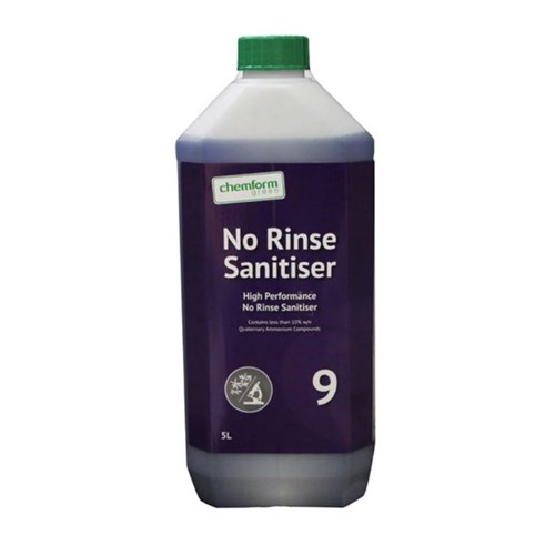 No Rinse Sanitiser no9 5L
